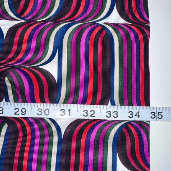 Trina Turk Swirly Art to Wear Dress Darling Bell Sleeve Y2K size 4 - Picture 11 of 12